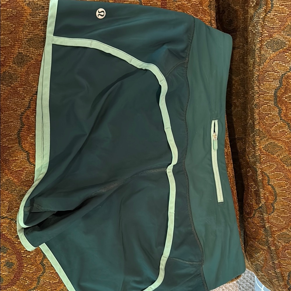 Lululemon Green Athletic Shorts